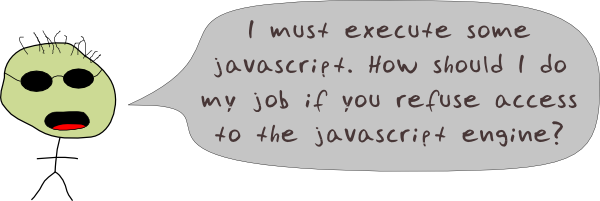 No javascript enabled